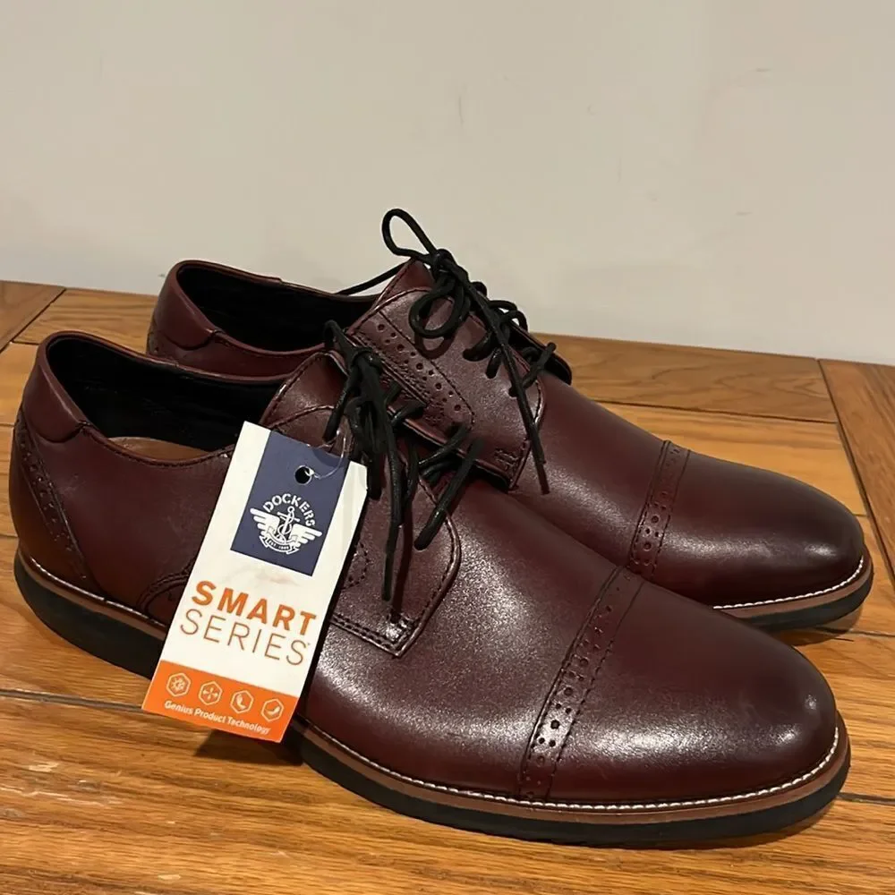 Dockers Men’s Beecham Leather Oxford Shoes Size 10.